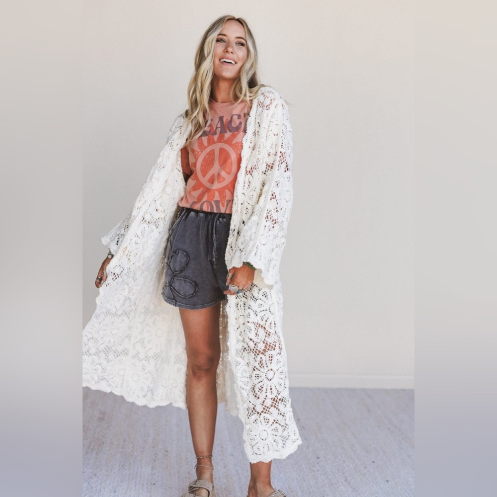 ANTONIO MELANI White Lace Robe